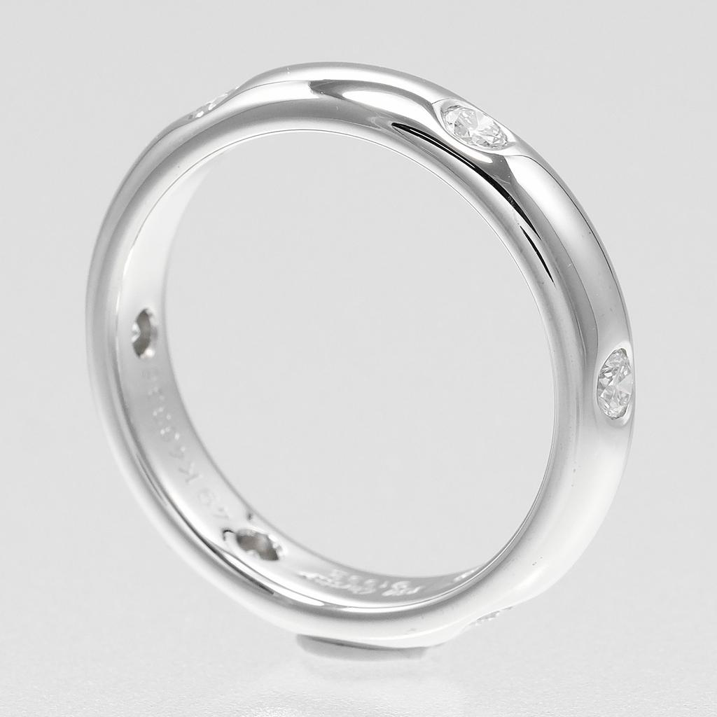 CARTIER Stella Ring K18 white gold/diamond #4.7(US Size) 4.62g Women Used