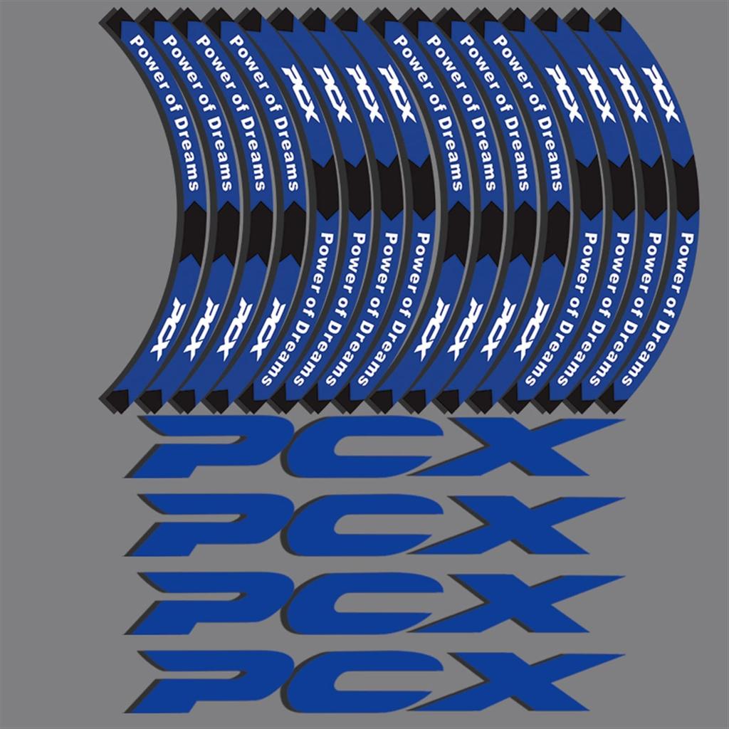 Honda Pcx 125 150 160 Pcx125 Pcx150 Pcx160 16 Bucăți Autocolante Reflectorizante Pcx Jantă Set Autocolante Roată