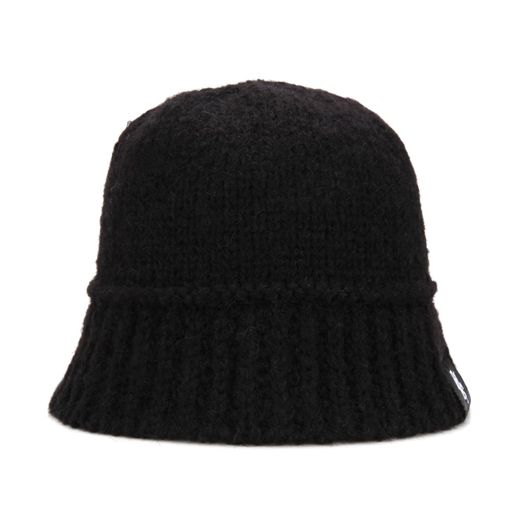 Beullaegsaenjeu Alpaca Wool Knit Bucket Hat_Black