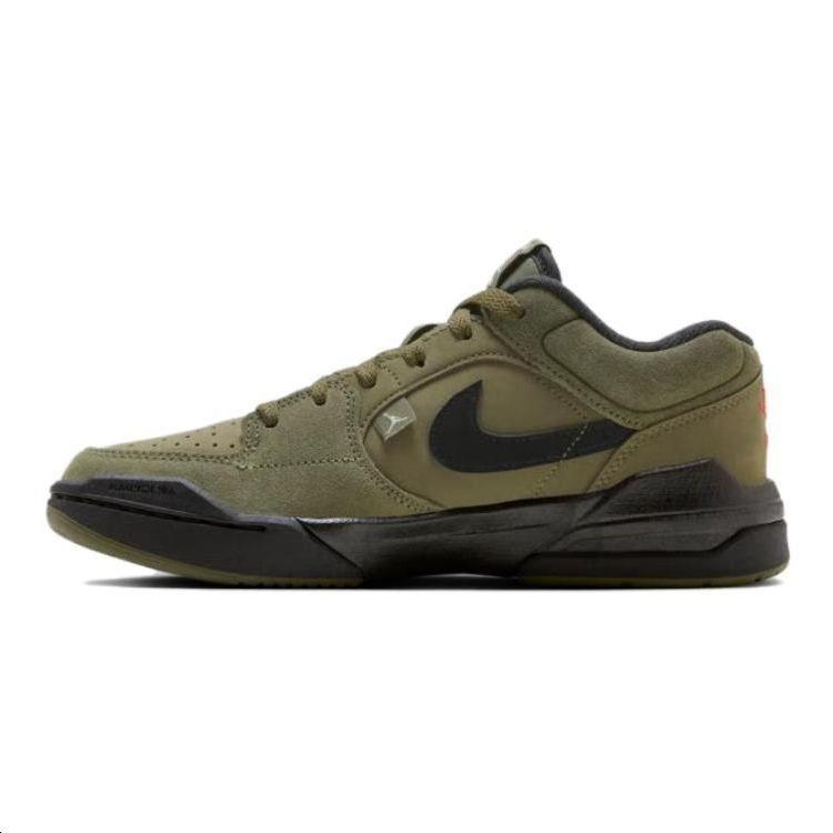 (GS) Air Jordan Stadium 90 Olive Green Black Kids HF6014-201 EU 36