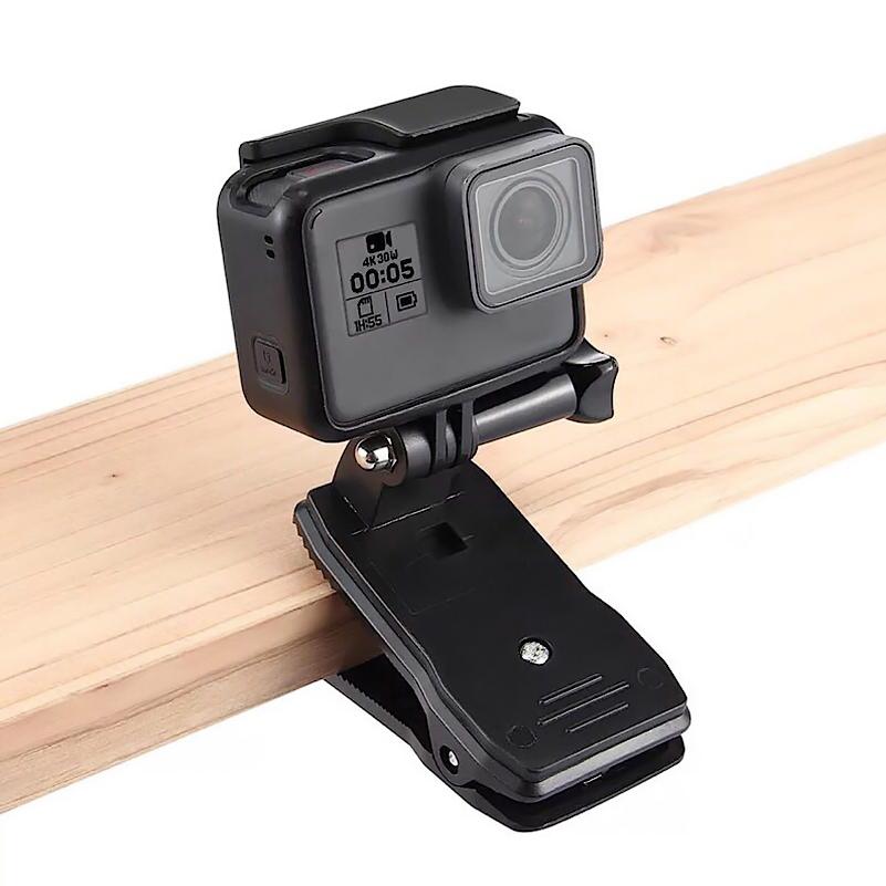 360 Degree Rotary Backpack Hat Clip Clamp Mount for Gopro Hero 5 3 4 Session SJCAM SJ4000 For Xiaomi Yi 4K Go Pro Accessory