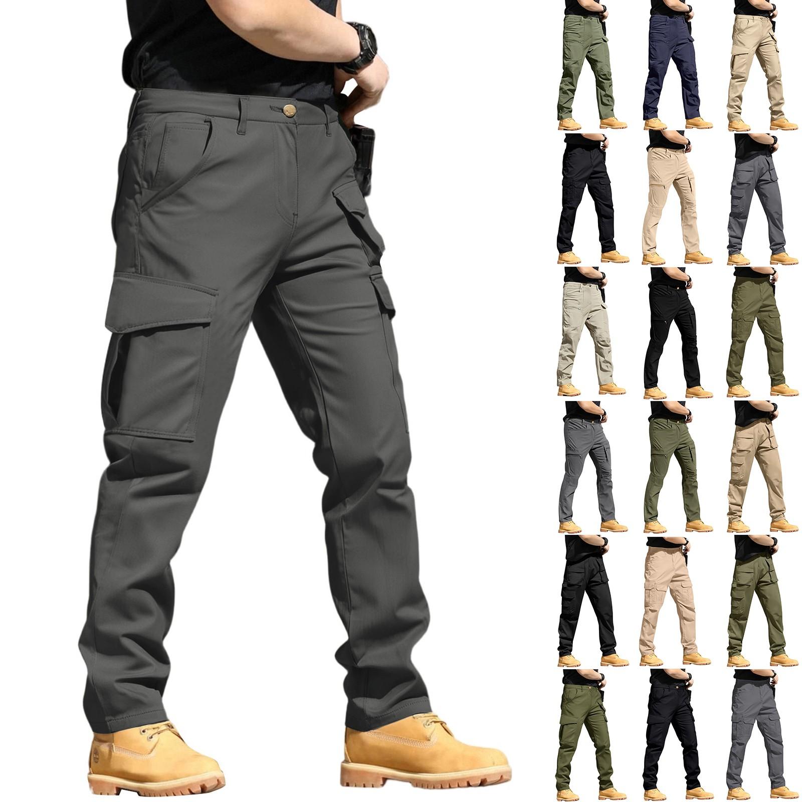 

Men s Cargo Pants, Outdoor Working Hiking, Wear-resistant Work Pants With Zipper And Multi-pocket M