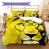 BVB Pattern Bedding,Quilt Set Quilt Cover Pillowcase Home Birthday Gift (1 * Duvet Cover + 2 * Pillowcase, Without Core)