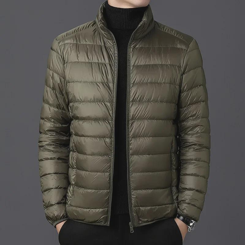 2024 Men's Stand Collar Lightweight Military Cotton Jacket for Winter