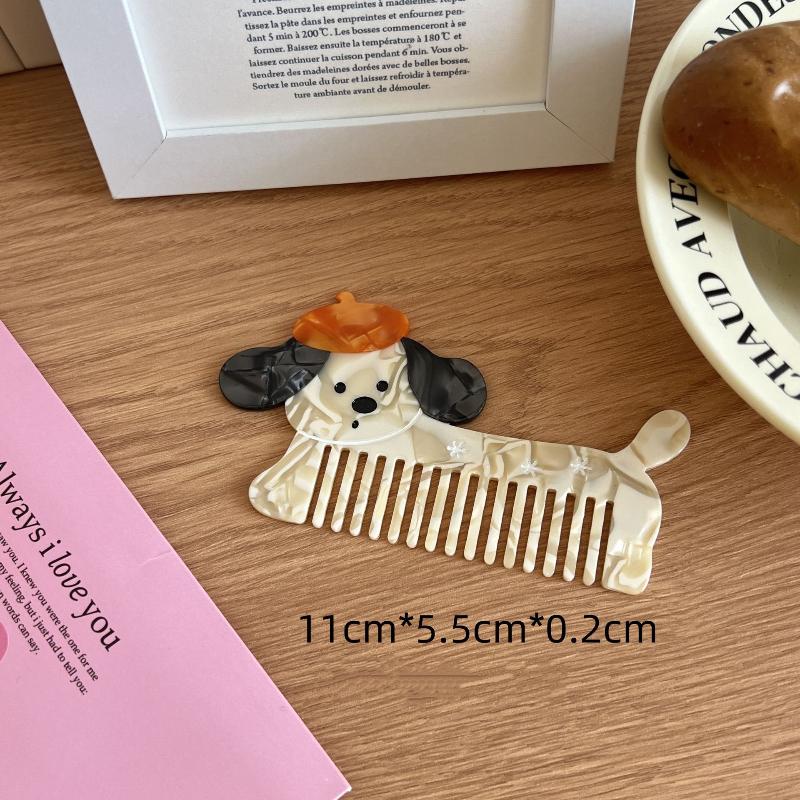 1PC Cute Creative Cartoon Anti-static Acetate Hair Comb Lovely Hair Care Hairdressing Combs Head Massage Hairbrush Tool Accessor
