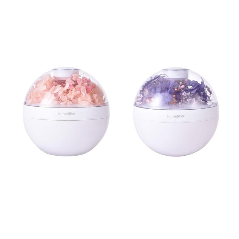 

Увлажнитель для спальни USB Мини-увлажнитель воздуха с ночником с сохраненным цветком Увлажнитель для офиса