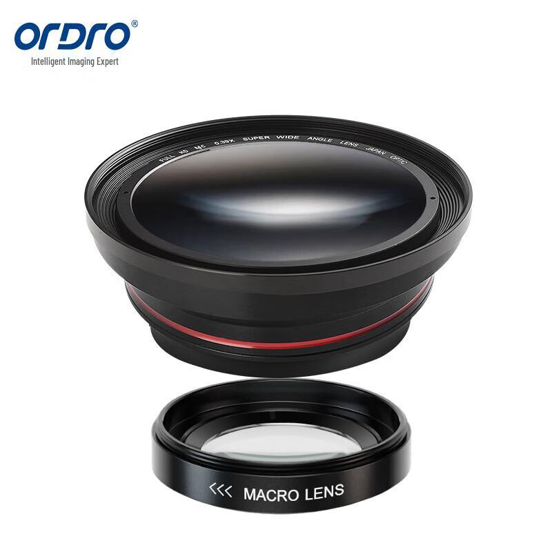 ORDRO 4K Pro 3-in-1 Wide-Angle & Macro Conversion Lens (CN version)