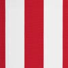 Red and White Striped Awning Valance 3 m