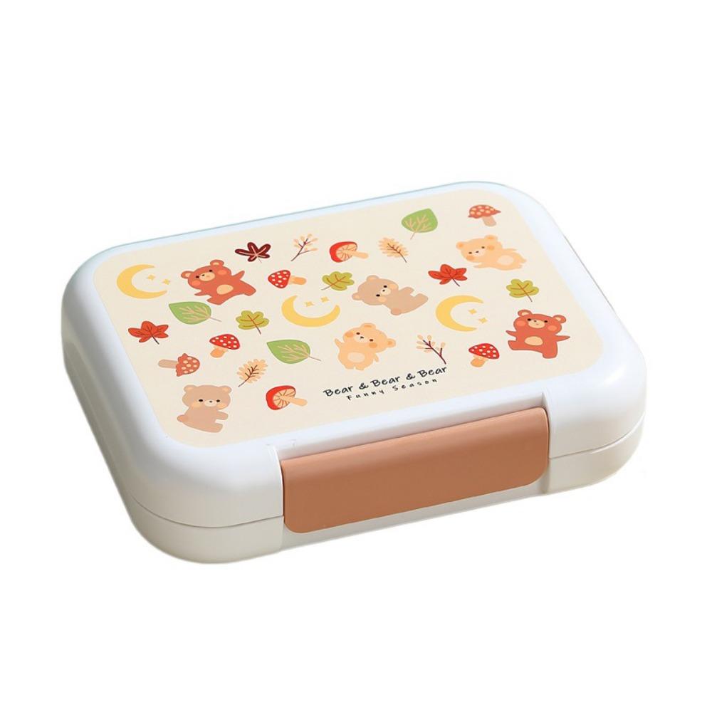 900/1300ML Divides Lunch Box Reusable Lunch Container Portable Outdoor Picnic Box Tableware