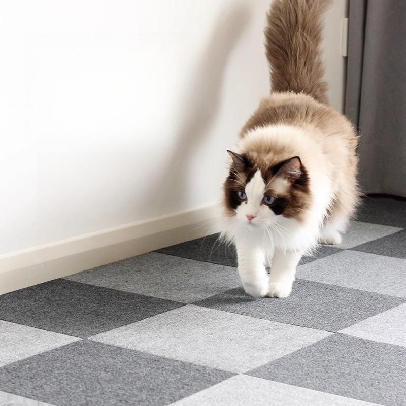 Self-Adhesive Anti-Slip Carpet Mat,Easy To Clean-Non Slip Backing for Kitchen Sink,Bathroom,Laundry Room,Office Desk.Silent,Durable Floor Protector