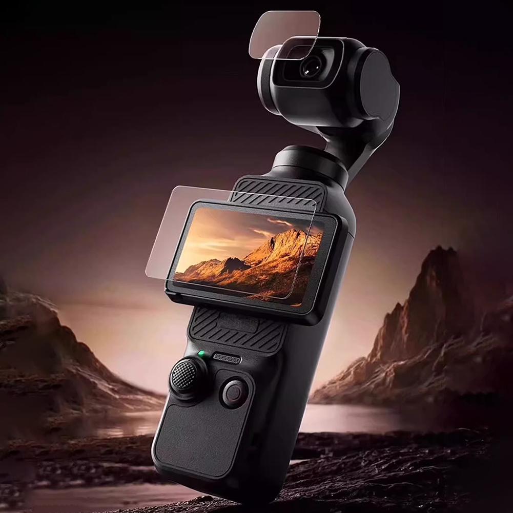 For DJI Pocket4 High-definition Tempered Film AR Anti Reflective Screen Gimbal Camera Film Bracket Accessories