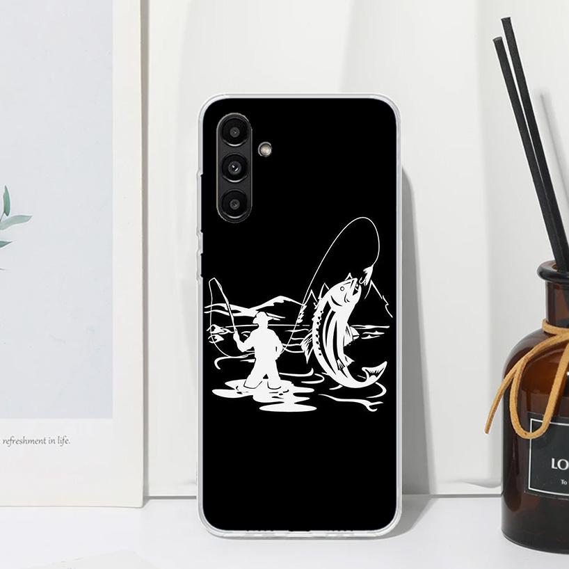 Hunting Fishing Man Phone Case For Samsung Galaxy A17 A37 A57 A16 A26 A36 A56 A15 A25 A35 A55 A14 A24 A34 A54 A13 A23 A33 A53 A0