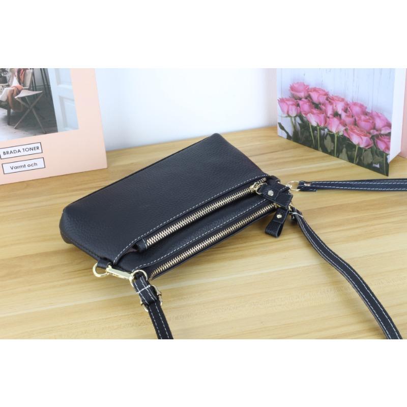 Geantă de damă din piele de vacă, geantă de umăr simplă, modă de damă, geantă oblică