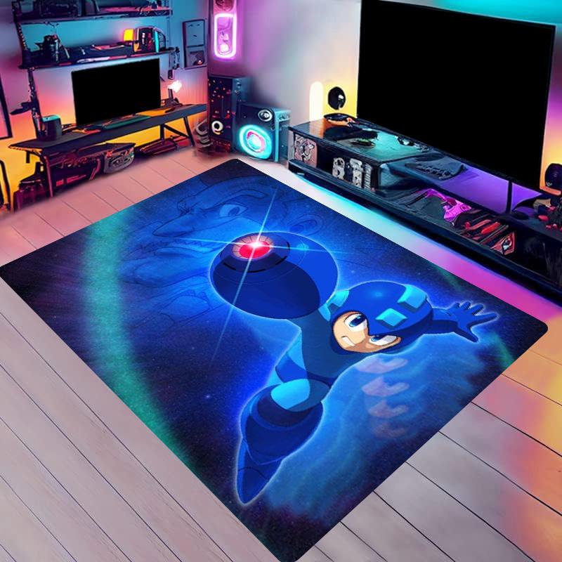 Robot Game Carpet M-Megaman European and American Series Living Room Square Rugs Tent Mats Carpets for Living Room