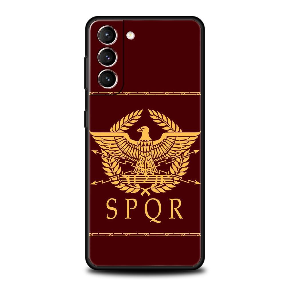 Roman Empire Emblem Phone Case For Samsung Galaxy S25 Edge S24 S23 S22 S20 Ultra S21 FE 5G S10 Plus Soft TPU Cover