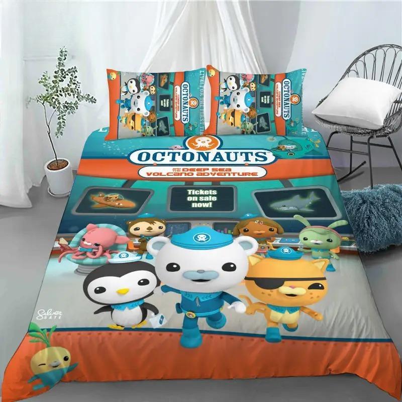 Povlak na peřinu Polštářek Octonauts Barnacles Kwazii Sada povlečení Pro dospělé Chlapce Dívku Dekorace do ložnice Dětská Jednolůžková Dvojitá Velikost
