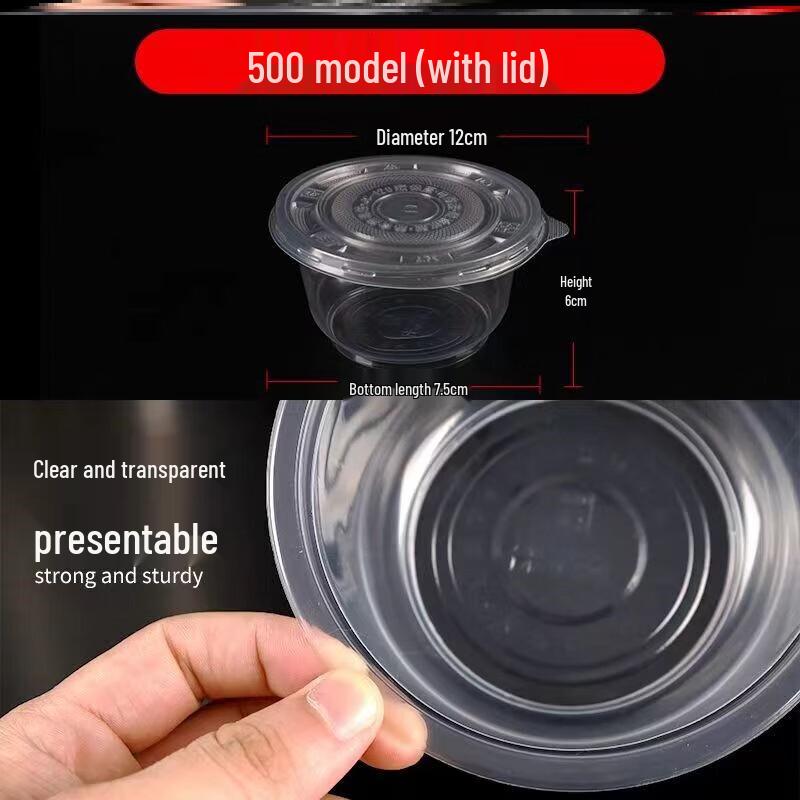 Star Disposable Plastic Bowls with Lids