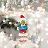 Christmas Pendant Creative Shape Adorable Appearance Lanyard Design Wide Application Easy To Hang Grinch Character Xmas Tree Hanging Decoration