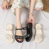 One shoe Internet celebrity two wear 2025 summer fashion two wear new flower women sandals cool slippers flat Korean version