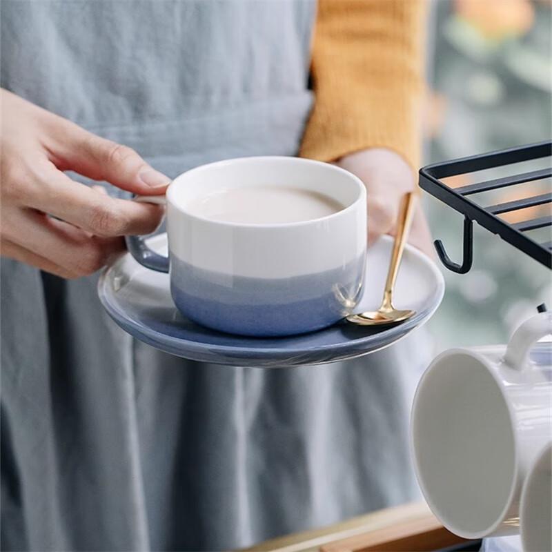 TaoZhi Ceramic Coffee & Breakfast Cup Set