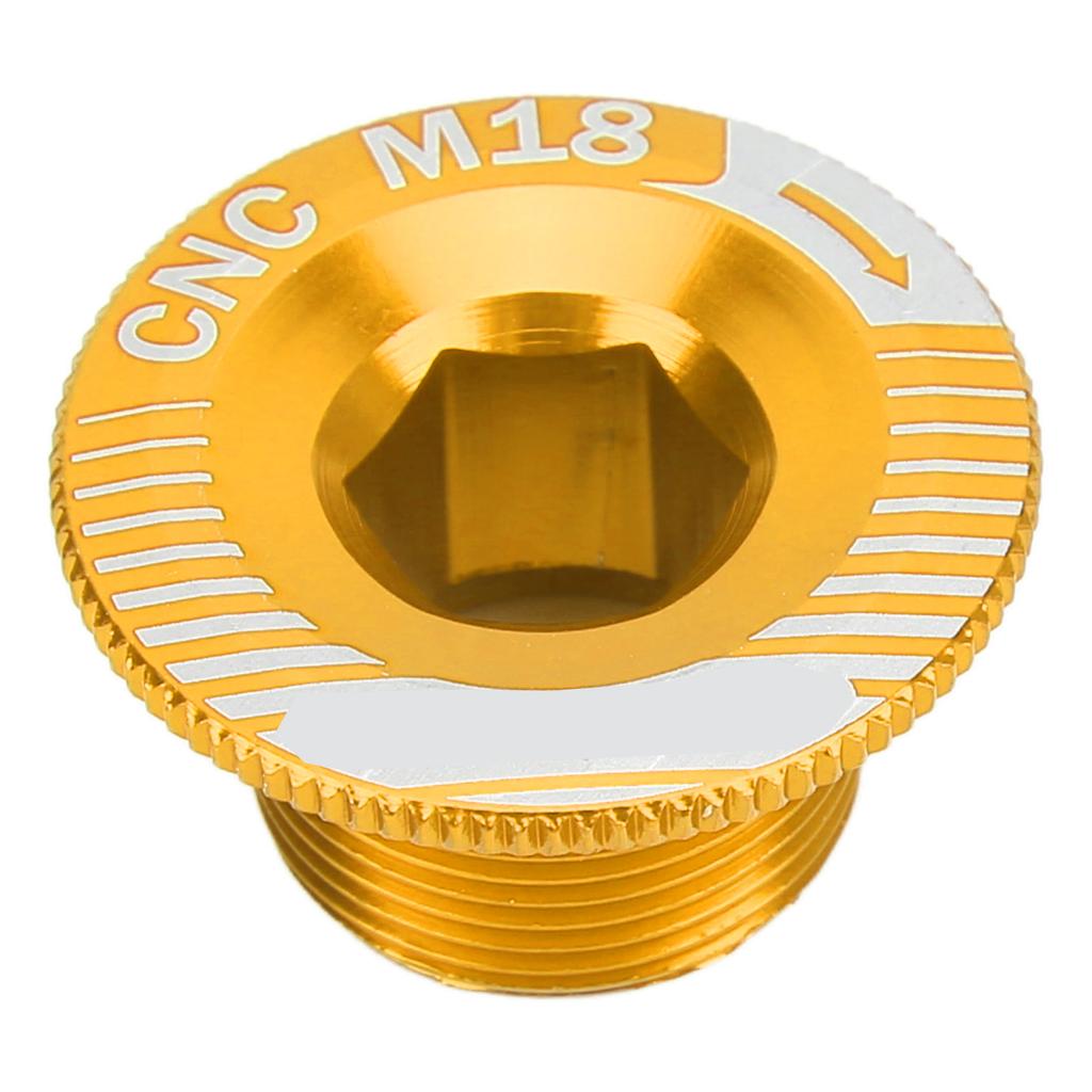 Śruba ramienia korby rowerowej ze stopu aluminium M18 Śruba mocująca korbę Śruba ramienia suportu rowerowego M18 Złoty