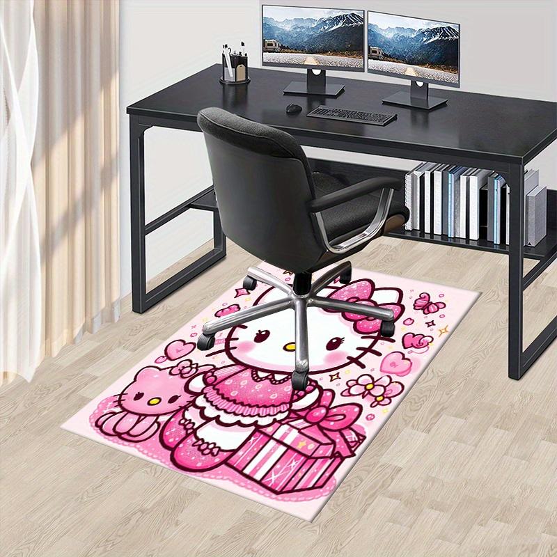 

Office Carpet SANRIO Hello Kitty, Pink, CuteCute Cartoon Door Mat - Non-Slip, Machine Washable Polyester Mat for Living Room, Bedroom, Bathr 60cm by 90cm