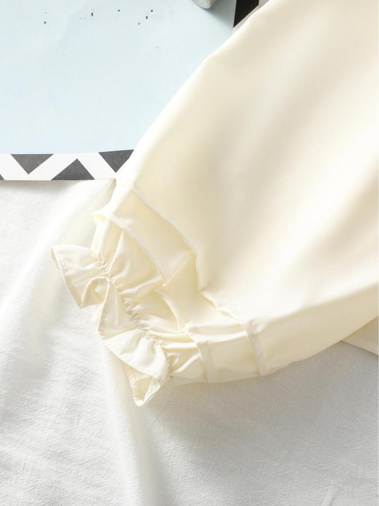 Southeast Asia-Japan-Korea Doll Collar Ruffle Lace Shirt - Women's Academy Style