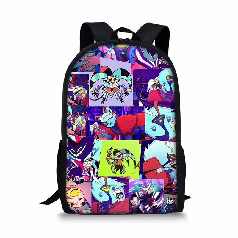 Trendy Populaire Bijzondere Helluva Boss Notebook Rugzakken leerling Schooltassen 3D Print Oxford Waterdicht Jongens/Meisjes Laptop Rugzakken