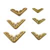 100Pcs Photo Album Reinforcements Metal Album Corner Protectors Vintage Corner Guards For Scrapbook Preservation