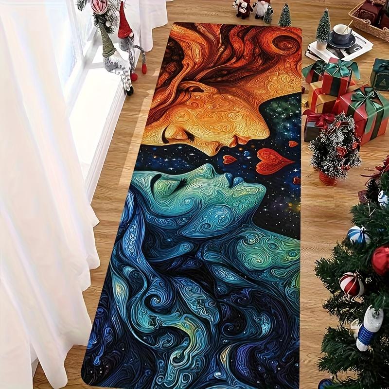 Valentine's Day Carpet Love Couple 2D Doormat Welcome Mat Kitchen Rug Beautiful Rug For Bedroom Carpet For Live Room Home