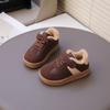 Boys and girls 2025 winter new casual velvet versatile fashion children's warm cotton boots children's shoes sports shoes