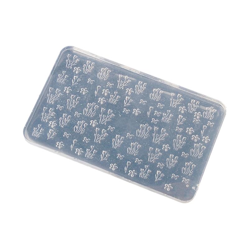 Nails Art Moulds Silicone Template Nails Designing Tool Flower Theme Silicone Handmade Molds for Manicure Creation
