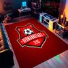 FC Hermannstadt Teppich für Wohnzimmer Schlafzimmer Zuhause Sofadekoration, Rutschfeste Bodenmatte für Kinder zum Spielen