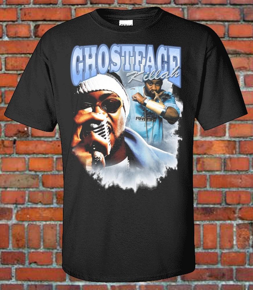 Ghost Face Killah 90-х Стиль Бутлег Рэп Футболка Wu Tang Supreme Clientele Железный Человек Унисекс Футболка S