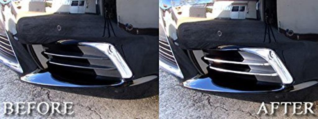 BRIGHTZ LS600hL UVF46 Late Model Super Mirror Stainless Steel Plated Fog Light Fin Cover 4PC C Type UVF F46 46 LS600 LS 600 600hL 19985 [FOG-COV-018]