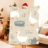 Stilvolle Gans Muster Decke Weiche Überwurfdecke für Zuhause Schlafzimmer Bett Sofa Picknick Reise Büro Ruhe Abdeckung Decke Geschenk