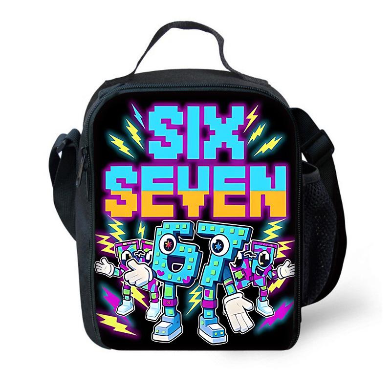 67 Zes Zeven Kinder Schoolrugzak met Lunchtassen, Etuis, Schooltassen voor Jongens Meisjes Beste Cadeau