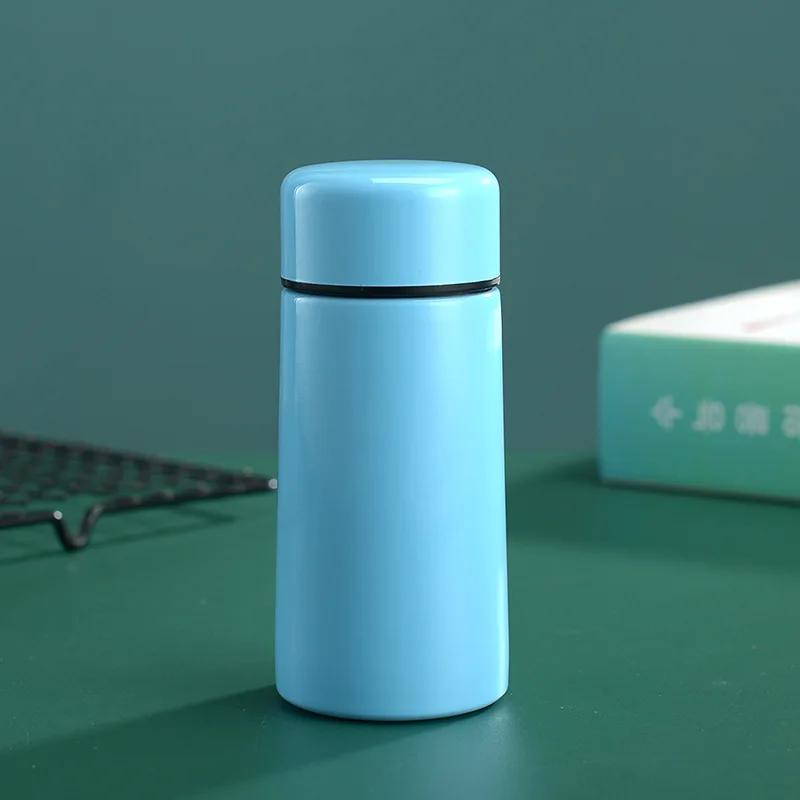 260/280ml Mini Pocket Thermos 304 Stainless Steel Vacuum Flask Small Portable Leakproof Insulated Water Bottle For Purse Bag