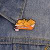 Hobby Dog Fried Chicken Nuggets Brooch - Cute Pet-Shaped Badge for Clothing & Bags