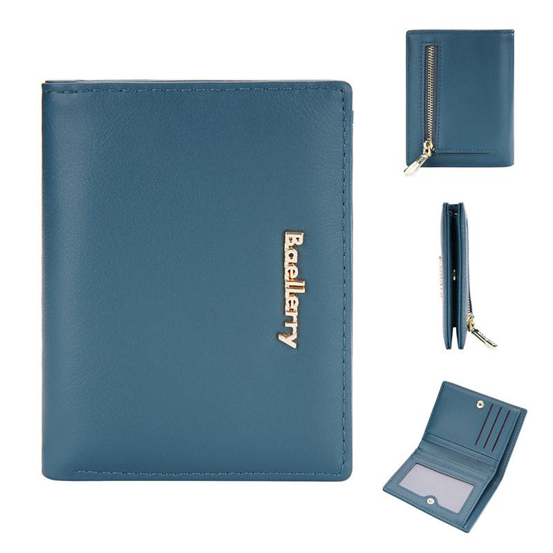 

Baellerry женские двойные кошельки модный классический дизайн держатель для карт простой кошелек короткий кошелек GZW 12*9*2cm циан