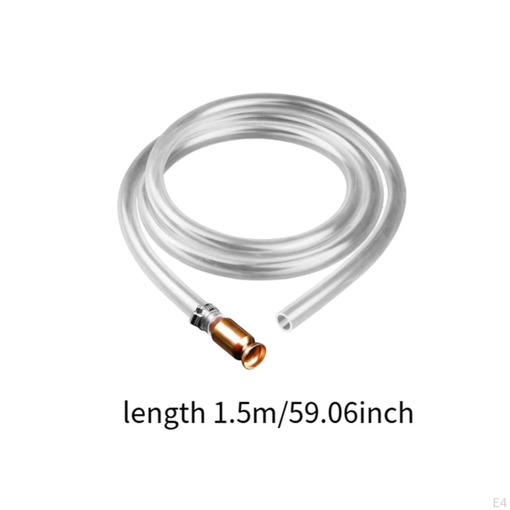 Liquid Transfer Hose Water 1/2" Valve Self-priming Hand Pump for Gas Aquarium