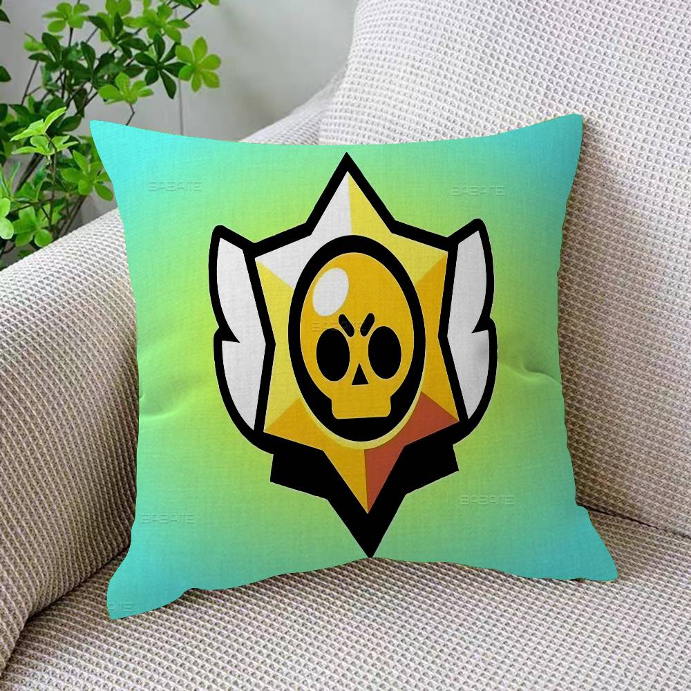 Strategy Game B-BRAWL STARS Pillow Cushion Cover Pillowcase Living Room Sofa Home Decor Customized