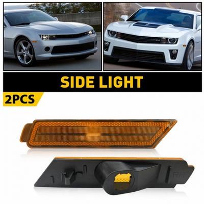 For 10-15 Chevy Camaro Bumper Side Marker Lights Reflector Amber GM2550197 EOA