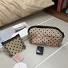Transparent Pattern Heart Makeup Bag Big Capacity Portable Travel Storage Bag