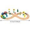 DIY Assembly Children Wooden Train Rail Signal Light Track Accessories Toy  Kindergarten