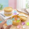 5Pcs Dumpling Squishy Set: Maltose Texture Slow Rebound Stress Ball with Steamer, Aesthetic Taba Squeeze Toy, Office Relief