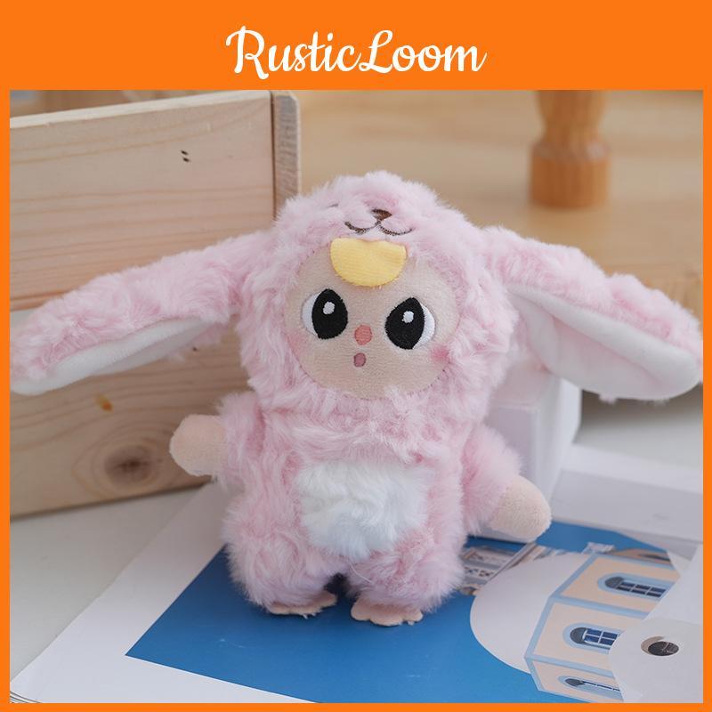 Plush Keychain Versatile Showcasing Cute Cartoon Sheep Rabbit Panda With Soft Pp Filling Cotton