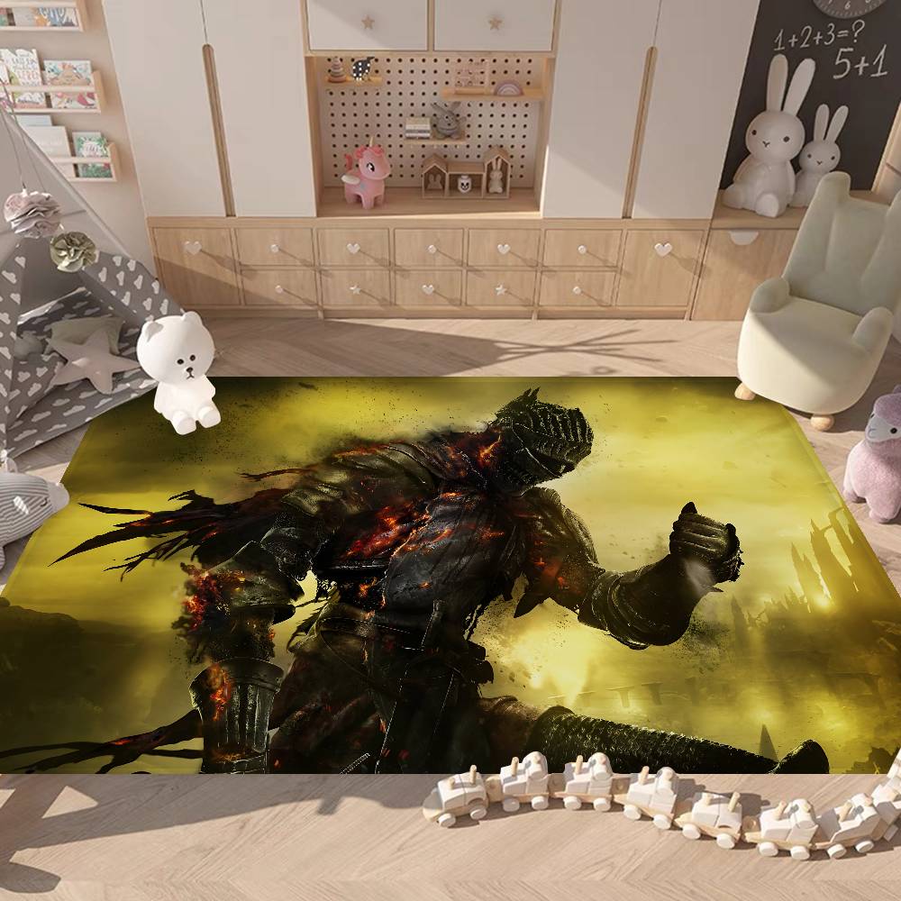 

Classic D-dark Anime S-souls Game Hallway Carpet Washable Non-Slip Living Room Sofa Chairs Area Mat Kitchen Doormat Area Rug 40x60 cm