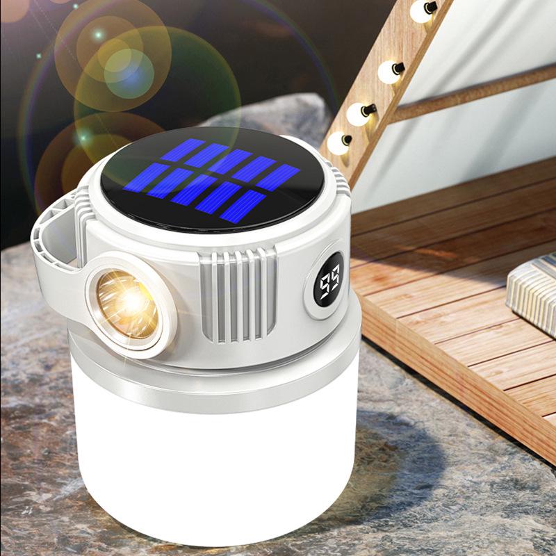 Portable Solar Camping Lamp with Long Battery Life and Bright Light