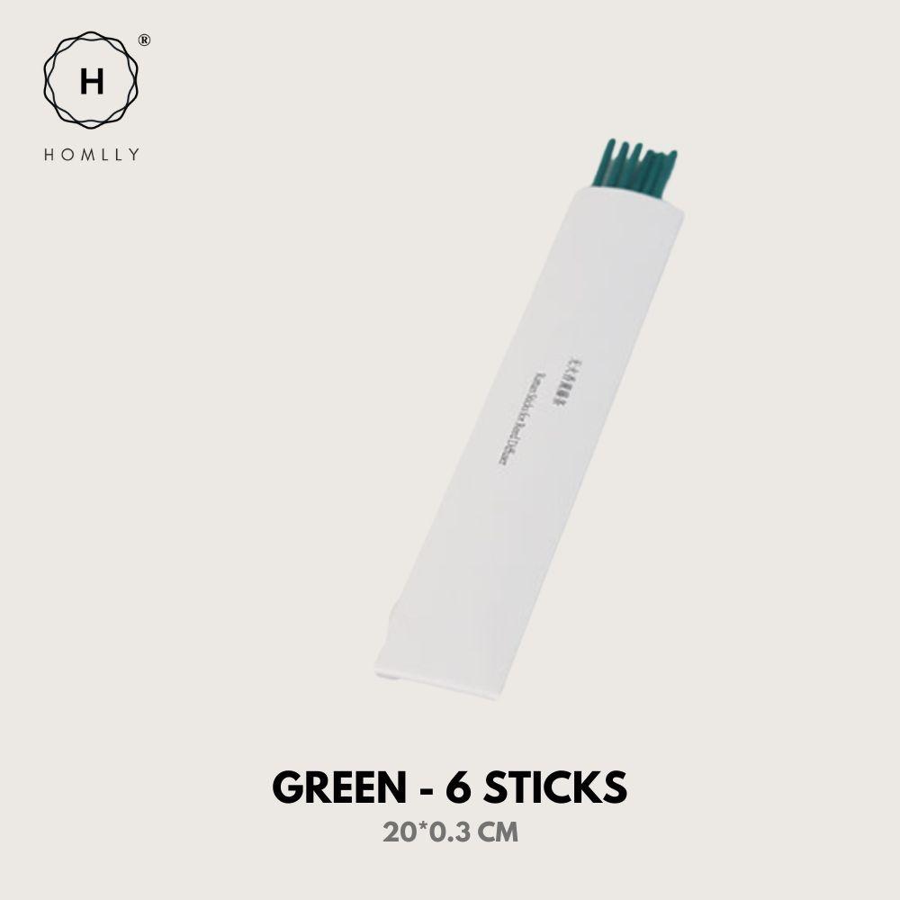 

Homlly Zuno Reed Diffuser Sticks (20cm) (x3pcs) Green (3pcs)